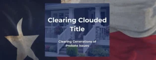 Clearing clouded title
