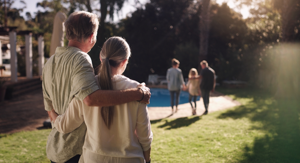 Older Couple, youg family